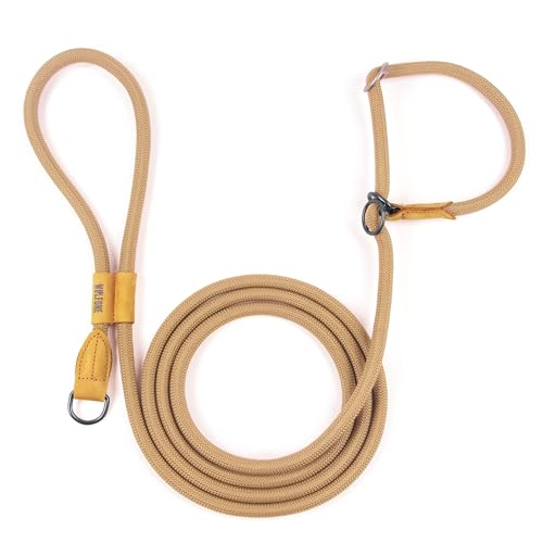 Wolfone Retrieverleine Hundeleine – robuste Leine mit verstellbarer Schlaufe und freihändigem Griff für Training, Spaziergänge und aktive Hunde, Sand, 3 m x Ø 12 mm Wolfone Retrieverleine Hundeleine – robuste Leine mit verstellbarer Schlaufe und freihändigem Griff für Training, Spaziergänge und aktive Hunde, Sand, 3 m x Ø 12 mm von Wolfone
