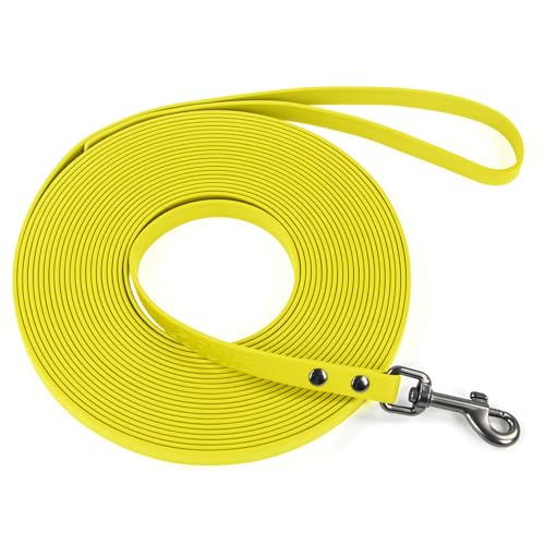 Wolfone Wasserdichte Hundetrainingsleine, lange Leine, Gelb, 4,8 m, Outdoor-Leine für Rückruf, Strand, Schwimmen, Wandern, starke Longline für kleine, mittelgroße und große Hunde Wolfone Wasserdichte Hundetrainingsleine, lange Leine, Gelb, 4,8 m, Outdoor-Leine für Rückruf, Strand, Schwimmen, Wandern, starke Longline für kleine, mittelgroße und große Hunde von Wolfone