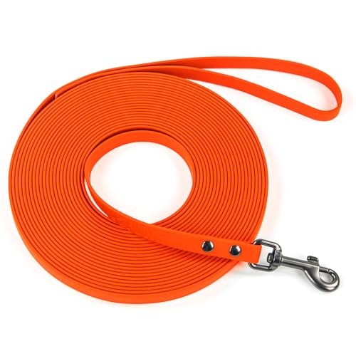 Wolfone Wasserdichte Hundetrainingsleine, lange Leine, Orange, 10 m, Outdoor-Leine für Rückruf, Strand, Schwimmen, Wandern, starke Longline für kleine, mittelgroße und große Hunde Wolfone Wasserdichte Hundetrainingsleine, lange Leine, Orange, 10 m, Outdoor-Leine für Rückruf, Strand, Schwimmen, Wandern, starke Longline für kleine, mittelgroße und große Hunde von Wolfone