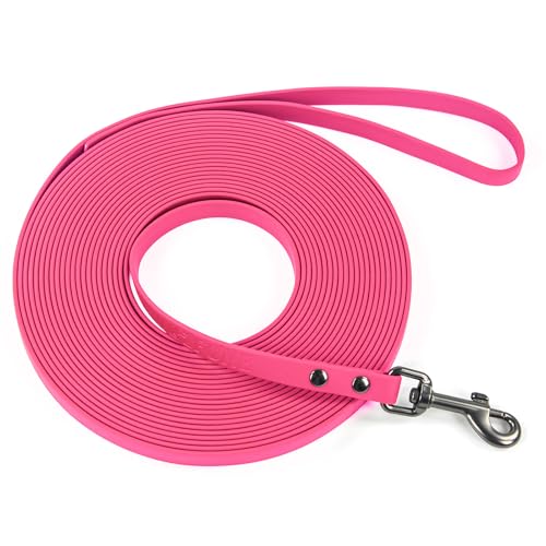 Wolfone Wasserdichte Hundetrainingsleine, lange Leine, Pink, 4,8 m, Outdoor-Leine für Schlepp, Strand, Schwimmen, Wandern, starke Longline für kleine, mittelgroße und große Hunde Wolfone Wasserdichte Hundetrainingsleine, lange Leine, Pink, 4,8 m, Outdoor-Leine für Schlepp, Strand, Schwimmen, Wandern, starke Longline für kleine, mittelgroße und große Hunde von Wolfone