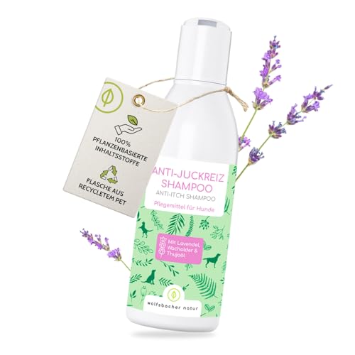 Juckreiz Shampoo für Hunde - Bei trockener Haut mit Juckreiz und Milben - Pflegt, unterstützt und regeneriert 100% pflanzlichen Wirkstoffe - Mit Zedernöl und Lavendel, 200ml Juckreiz Shampoo für Hunde - Bei trockener Haut mit Juckreiz und Milben - Pflegt, unterstützt und regeneriert 100% pflanzlichen Wirkstoffe - Mit Zedernöl und Lavendel, 200ml von Wolfsbacher