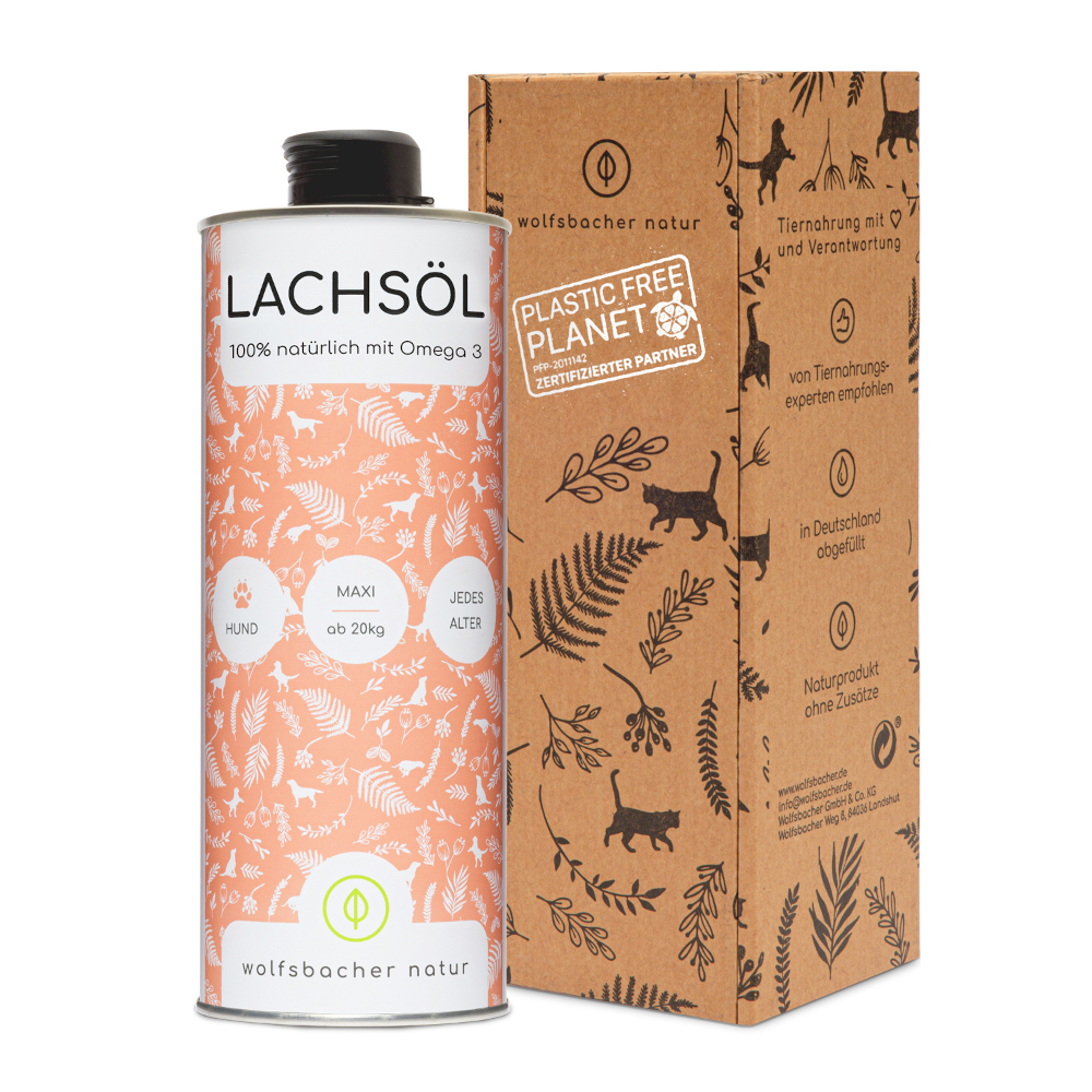 Wolfsbacher Natur Lachsöl für Hunde - 1 Liter von Wolfsbacher Natur