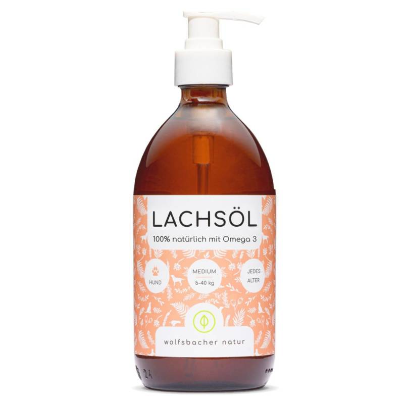 Wolfsbacher Natur Lachsöl für Hunde - 500 ml von Wolfsbacher Natur