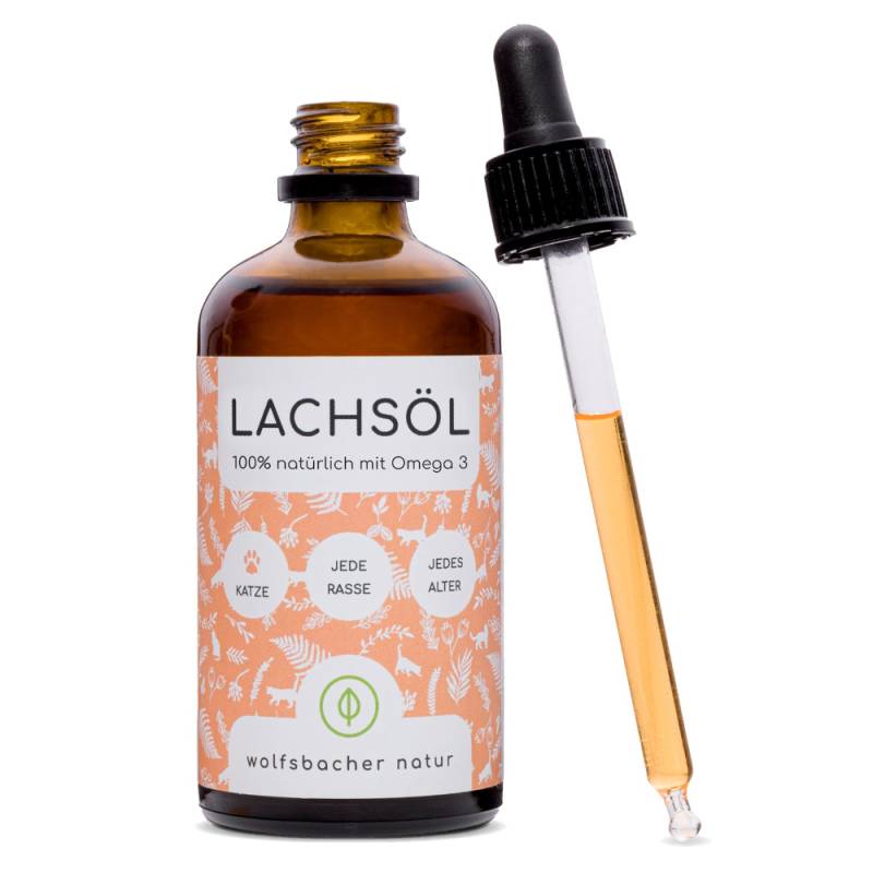 Wolfsbacher Natur Lachsöl für Katzen - 100 ml von Wolfsbacher Natur