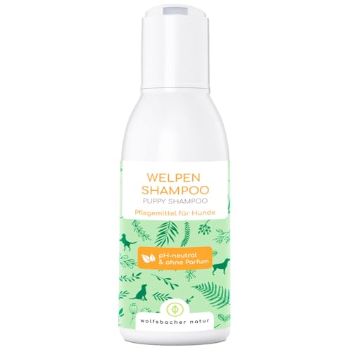 Welpen Shampoo Sensitiv für Hunde – pH-neutral, ohne Parfüm, für Langhaar und Kurzhaar, 100% pflanzliche Wirkstoffe - Bei Schuppen, Juckreiz und Milben, 100ml Welpen Shampoo Sensitiv für Hunde – pH-neutral, ohne Parfüm, für Langhaar und Kurzhaar, 100% pflanzliche Wirkstoffe - Bei Schuppen, Juckreiz und Milben, 100ml von Wolfsbacher