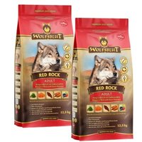 WOLFSBLUT Adult Red Rock, Kängurufleisch mit Kürbis 2x12,5 kg von Wolfsblut