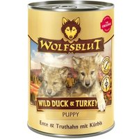 WOLFSBLUT Wild Duck & Turkey Puppy 6x395g von Wolfsblut