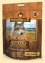 Warnicks Tierfutterservice 4 x 225g Wolfsblut Cracker Wide Plain High Energy getreidefreie Hundekekse mit 58% Pferdefleisch von Wolfsblut