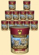 Warnicks Tierfutterservice Wolfsblut Blue Mountain Puppy Nassfutter für Welpen mit Wildfleisch 6 x 395 g von Wolfsblut