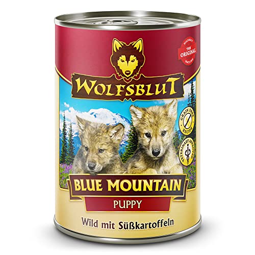 Warnicks Tierfutterservice Wolfsblut Blue Mountain Puppy Nassfutter für Welpen mit Wildfleisch 6 x 395 g von Wolfsblut