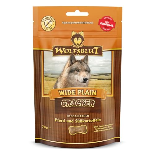 Wide Plain Cracker, Horse with Sweet Potatoes, 70 g Wide Plain Cracker, Horse with Sweet Potatoes, 70 g von Wolfsblut