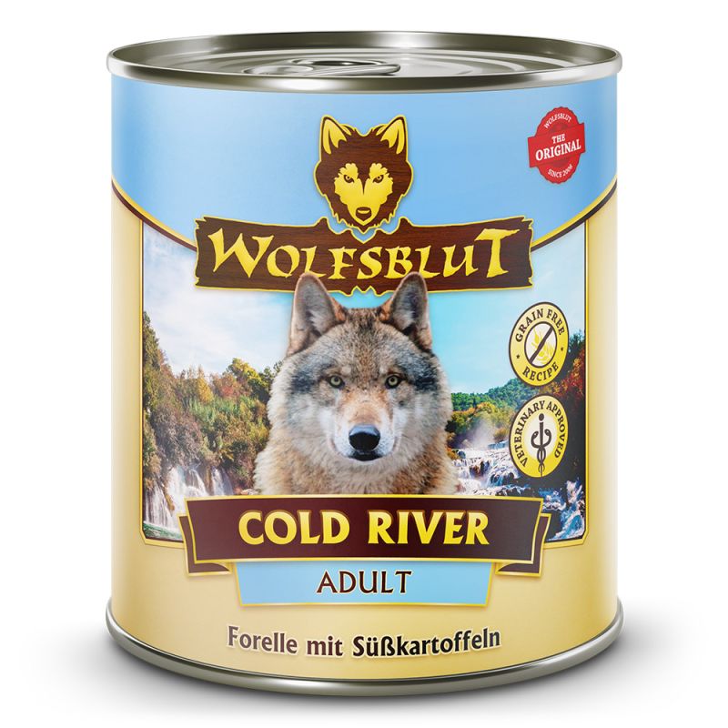 Wolfsblut Adult Cold River - Forelle mit Süßkartoffeln Nassfutter 6 x 800 Gramm von Wolfsblut
