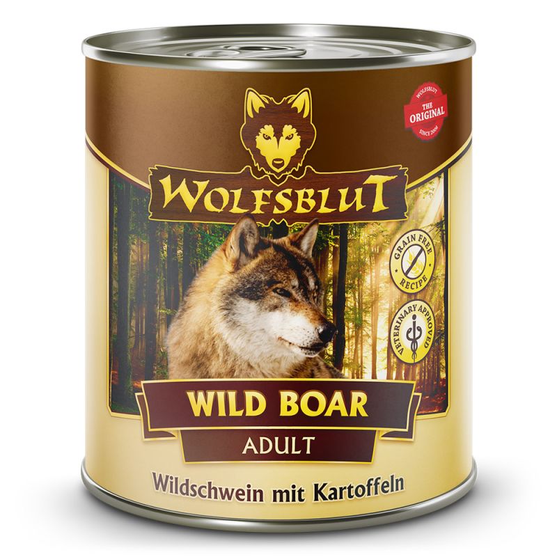 Wolfsblut Adult Wild Boar - Wildschwein mit Kartoffeln Nassfutter 6 x 800 Gramm von Wolfsblut