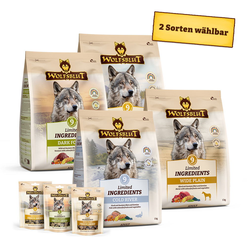 Wolfsblut | Aktionspaket: 2 Snacks gratis | Limited Ingredients Adult | 1 Paket Wolfsblut | Aktionspaket: 2 Snacks gratis | Limited Ingredients Adult | 1 Paket von Wolfsblut