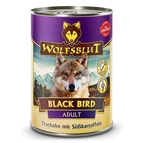 Wolfsblut - Black Bird - 6 x 395 g - Truthahn - Nassfutter - Hundefutter - Getreidefrei von Wolfsblut