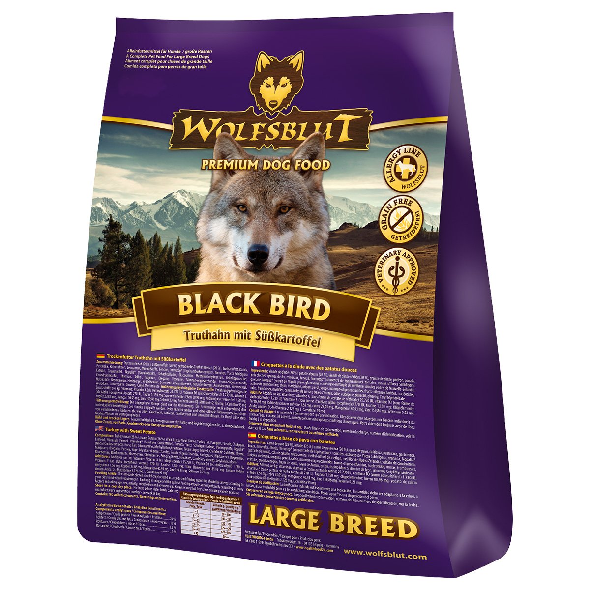 Wolfsblut Black Bird Large Breed 2kg von Wolfsblut