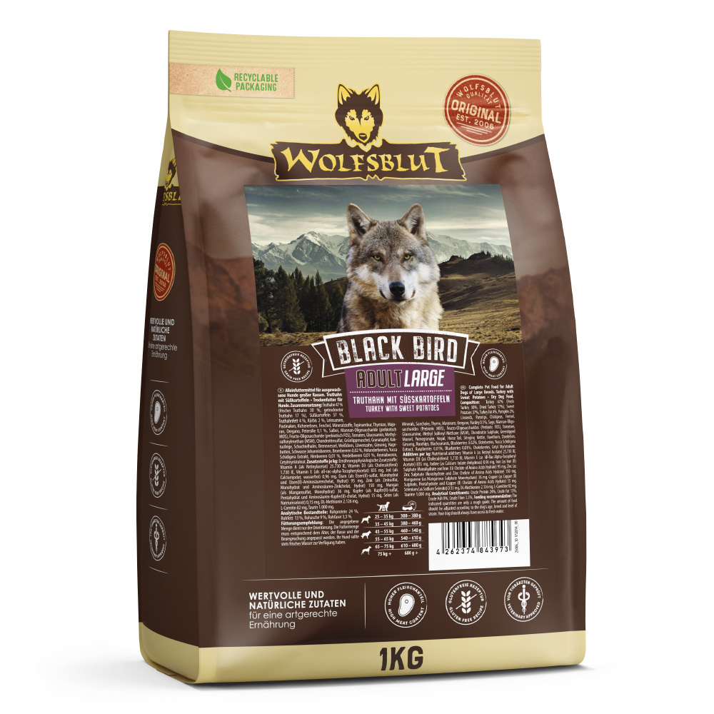 Wolfsblut | Black Bird | Large Breed | 5 x 1 kg von Wolfsblut
