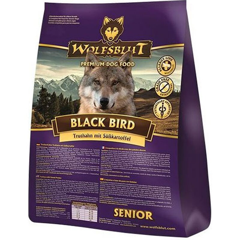 Wolfsblut Black Bird Senior Sparpaket 2 x 12,5 kg (5,48 € pro 1 kg) von Wolfsblut