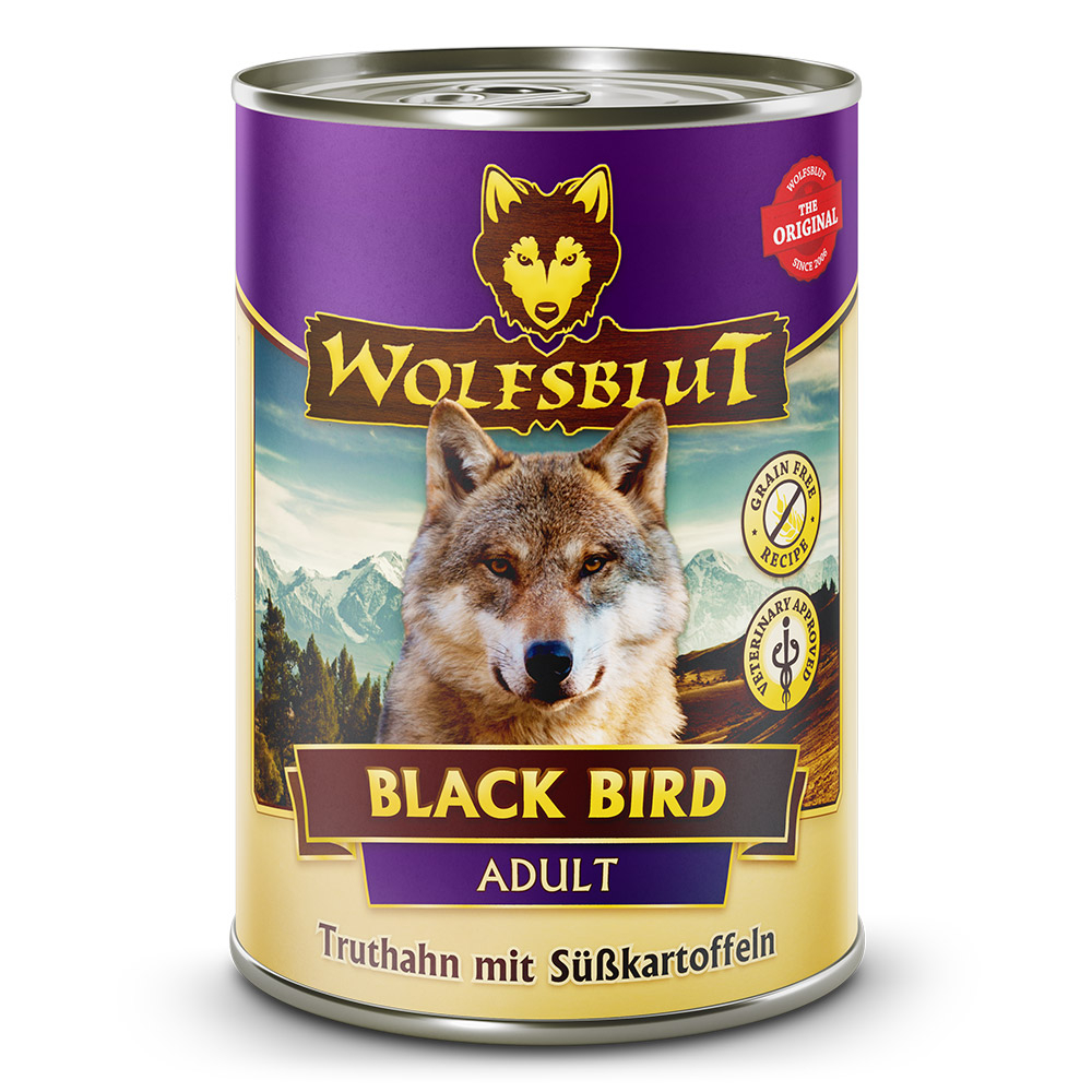 Wolfsblut | Black Bird - Truthahn mit Süßkartoffeln | Adult | 12 x 395 g von Wolfsblut