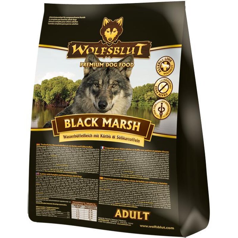 Wolfsblut Black Marsh Adult 12,5 kg (Verpackung beschädigt) (5,68 € pro 1 kg) von Wolfsblut