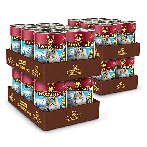 Wolfsblut - Blue Mountain - 24 x 395 g - Wildfleisch - Nassfutter - Hundefutter - Getreidefrei von Wolfsblut