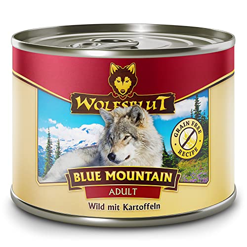 Wolfsblut - Blue Mountain - 6 x 200 g - Wildfleisch - Nassfutter - Hundefutter - Getreidefrei von Wolfsblut