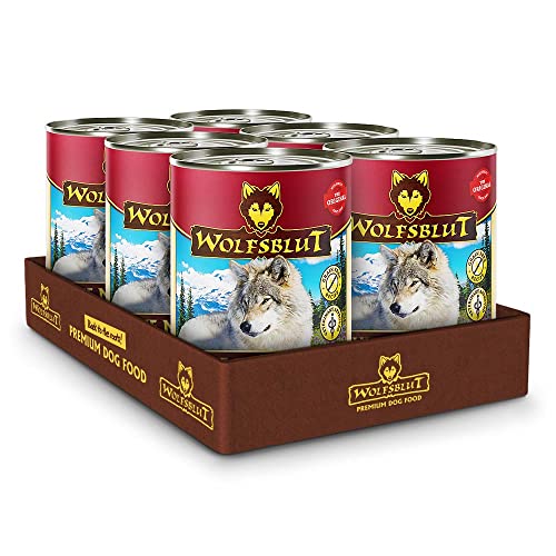 Wolfsblut - Blue Mountain - 6 x 395 g - Wildfleisch - Nassfutter - Hundefutter - Getreidefrei von Wolfsblut