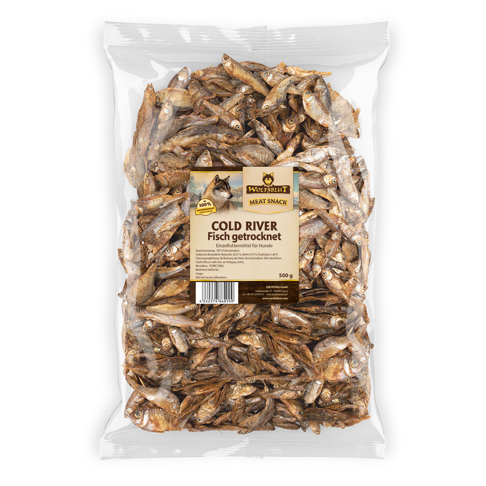 Wolfsblut | Cold River Fisch getrocknet | Kauartikel | 500 g Wolfsblut | Cold River Fisch getrocknet | Kauartikel | 500 g von Wolfsblut
