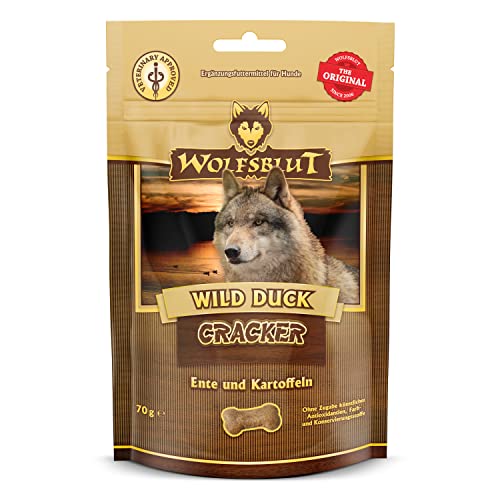 Wolfsblut - Cracker Wild Duck 7 x 70 g - Snacks - Hundefutter - Getreidefrei von Wolfsblut