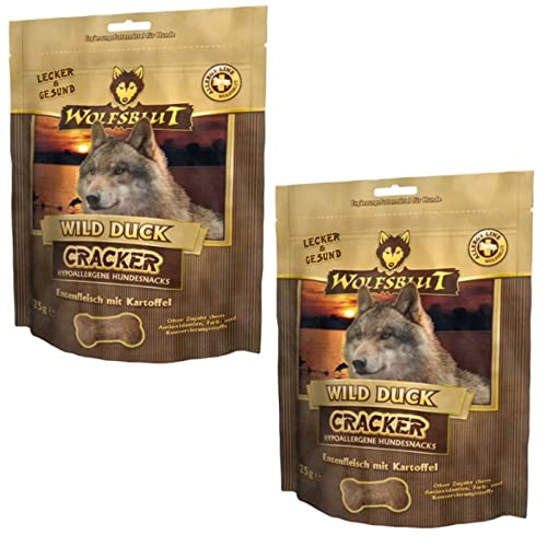 Wolfsblut Cracker Wild Duck Snack für Hunde - Doppelpack - 2 x 225g von Wolfsblut