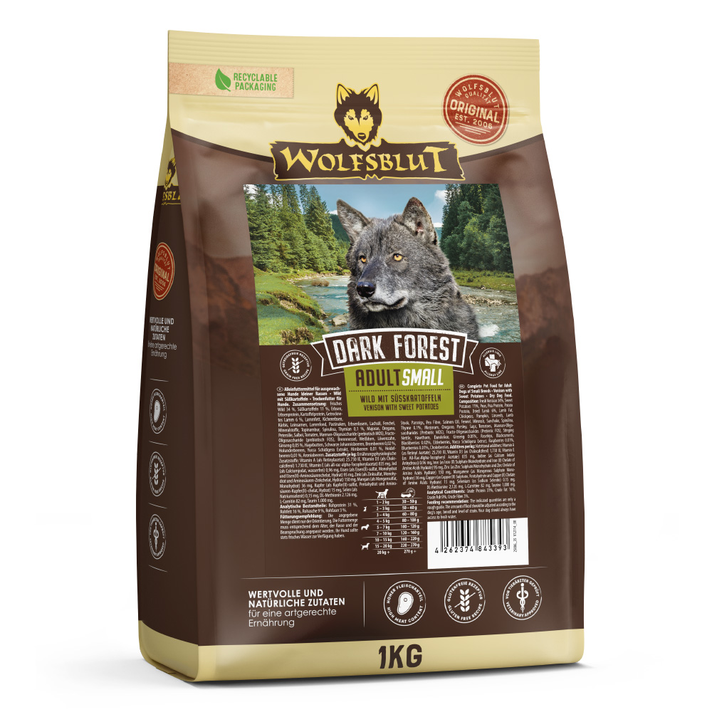 Wolfsblut | Dark Forest | Small Breed | 1 kg von Wolfsblut