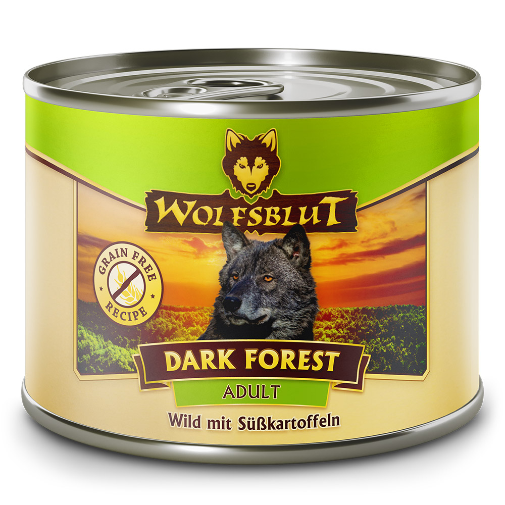Wolfsblut | Dark Forest - Wild mit Süßkartoffeln | Adult | 12 x 200 g von Wolfsblut