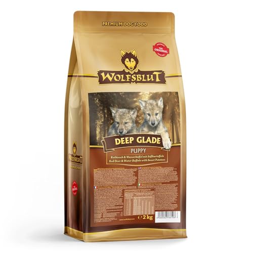 Wolfsblut - Deep Glade Puppy - 2 kg - Rothirsch und Wasserbüffel - Trockenfutter - Hundefutter - Getreidefrei von Wolfsblut