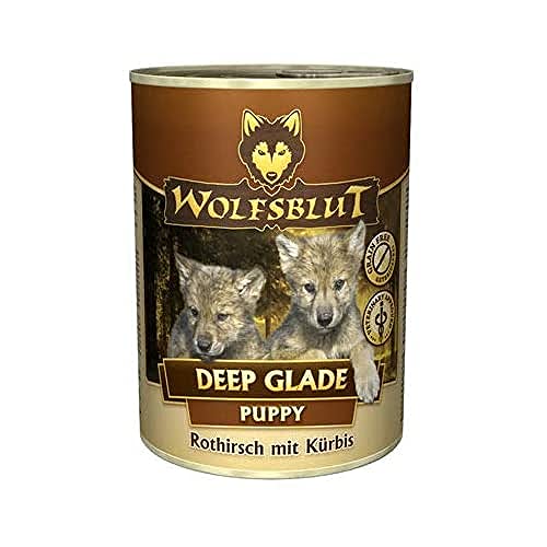 Wolfsblut - Deep Glade Puppy - 6 x 395 g - Rothirsch und Wasserbüffel - Nassfutter - Hundefutter - Getreidefrei von Wolfsblut