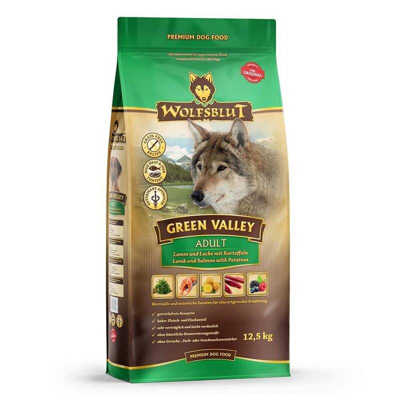 Wolfsblut Green Valley 12,5 kg (Verpackung beschädigt) (5,44 € pro 1 kg) von Wolfsblut