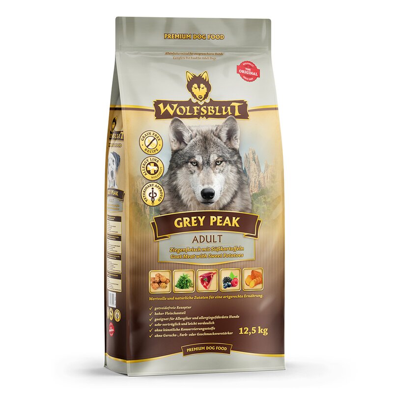 Wolfsblut Grey Peak Adult - Sparpaket 2 x 12,5 kg (5,56 € pro 1 kg) von Wolfsblut