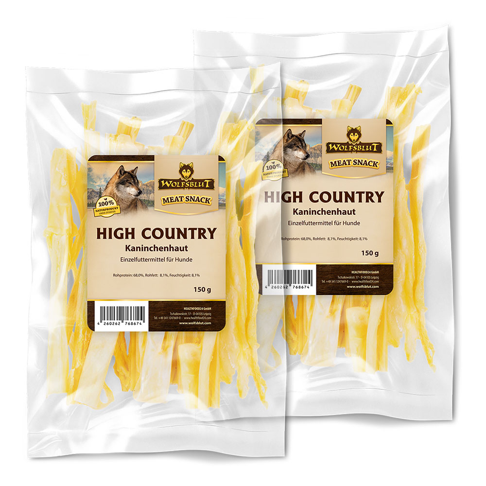 Wolfsblut | High Country Kaninchenhaut | Kauartikel | 2 x 150 g Wolfsblut | High Country Kaninchenhaut | Kauartikel | 2 x 150 g von Wolfsblut