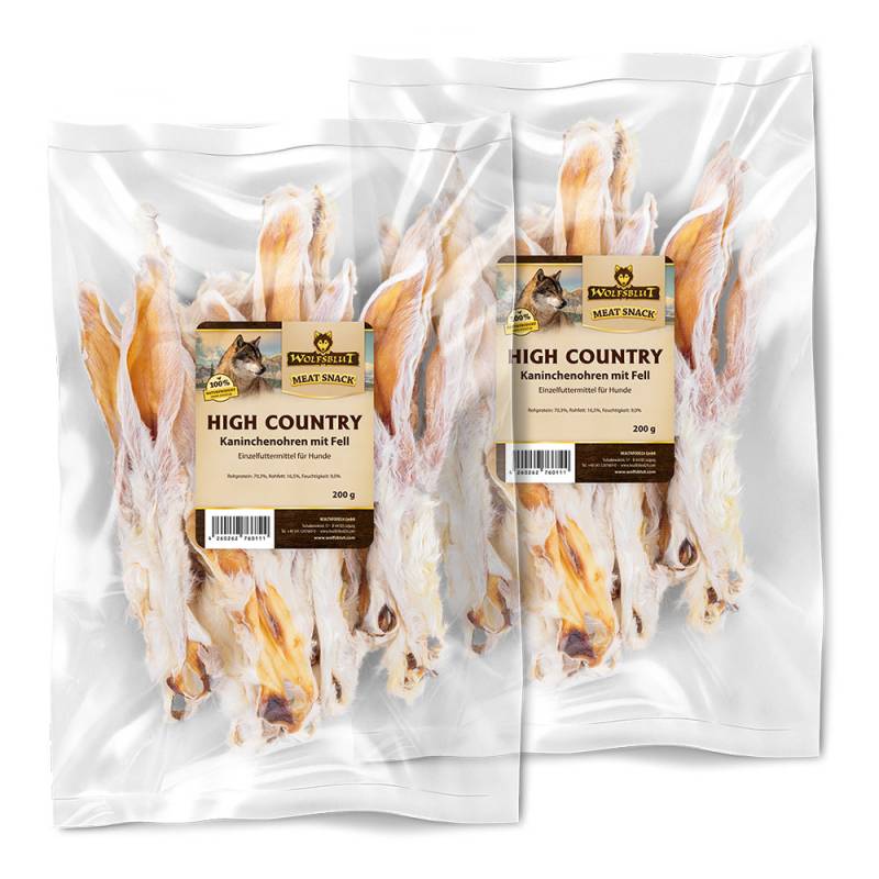 Wolfsblut | High Country Kaninchenohren | Kauartikel | 2 x 200 g von Wolfsblut