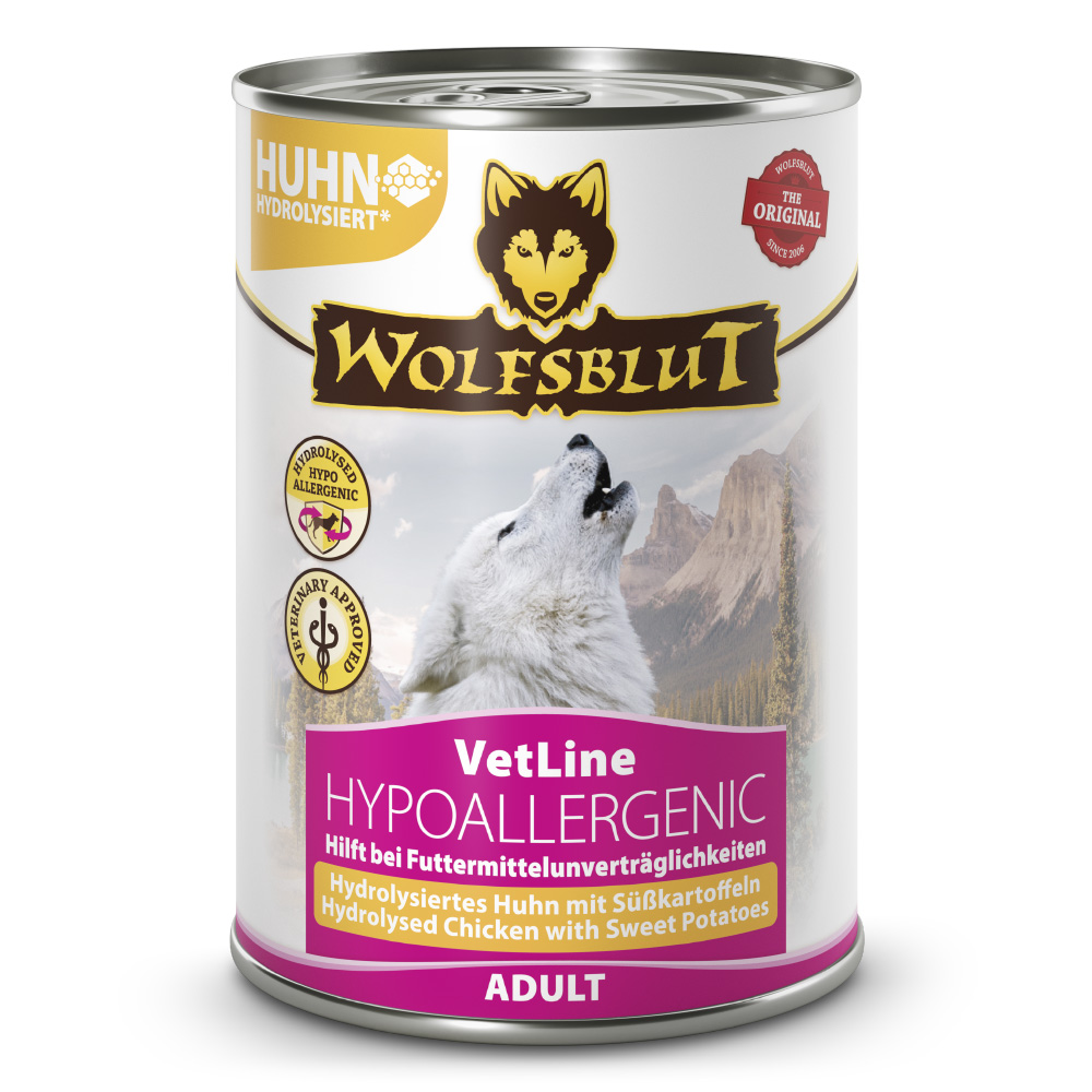 Wolfsblut | Hypoallergenic Hydrolysiertes Huhn | VetLine | 36 x 395 g Wolfsblut | Hypoallergenic Hydrolysiertes Huhn | VetLine | 36 x 395 g von Wolfsblut