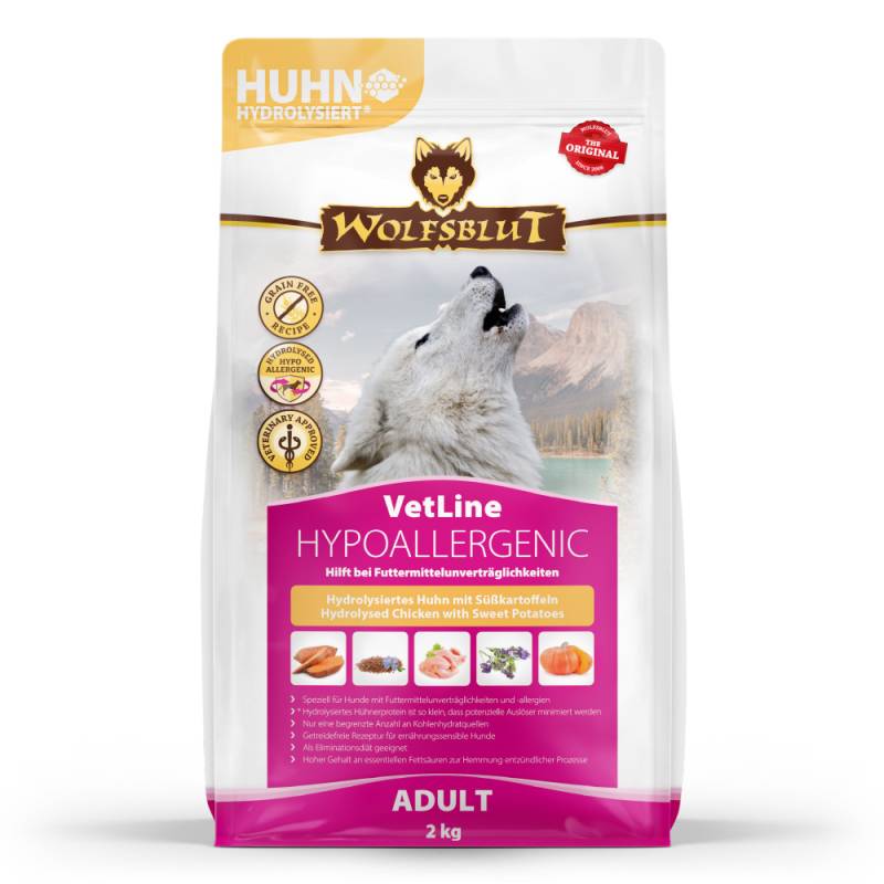 Wolfsblut | Hypoallergenic Hydrolysiertes Huhn | VetLine | 4 x 2 kg von Wolfsblut