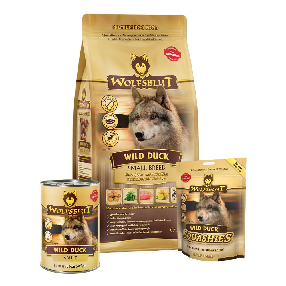 Wolfsblut | Probierpaket: Wild Duck Small Breed | Small Breed | 1 Paket von Wolfsblut