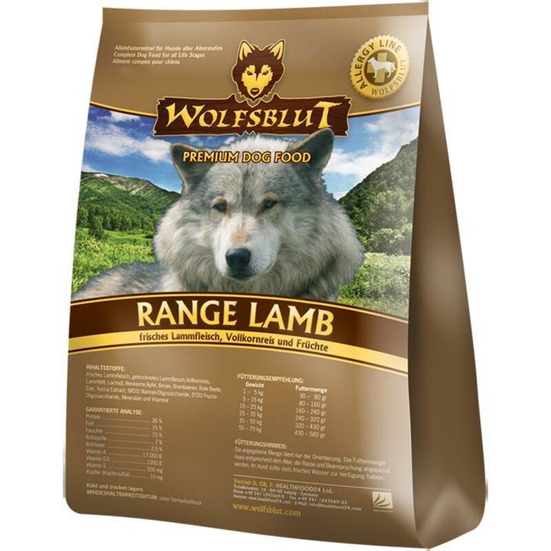 Wolfsblut Range Lamb adult Sparpaket - 2 x 12,5 kg (5,04 € pro 1 kg) von Wolfsblut