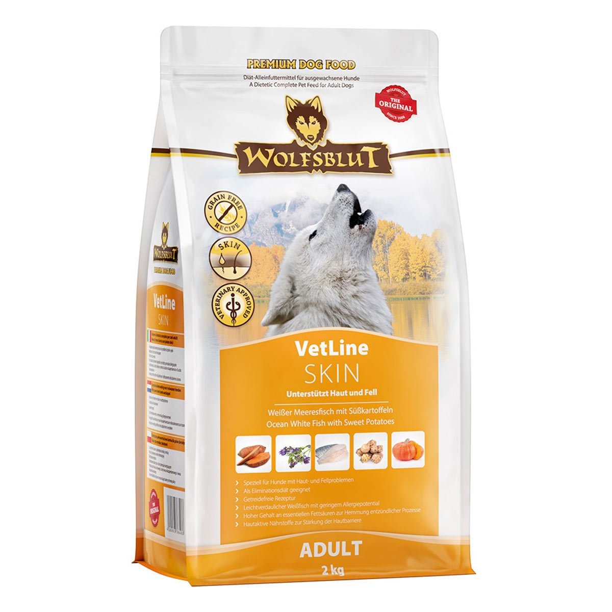 Wolfsblut VetLine Skin Weißer Meeresfisch 2kg von Wolfsblut VetLine
