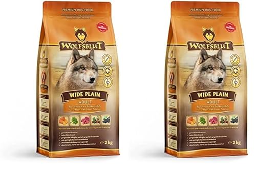 Wolfsblut - Wide Plain - 2 kg - Pferd - Trockenfutter - Hundefutter - Getreidefrei (Packung mit 2) von Wolfsblut