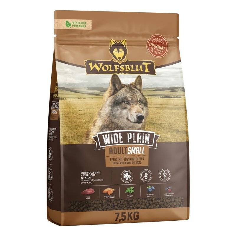 Wolfsblut Wide Plain Adult Small (ehem. Small Breed) 7,5... (6,26 € pro 1 kg) von Wolfsblut