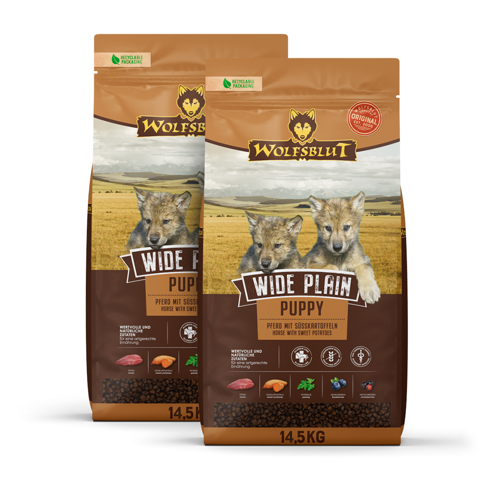 Wolfsblut | Wide Plain | Puppy | 2 x 14,5 kg Wolfsblut | Wide Plain | Puppy | 2 x 14,5 kg von Wolfsblut