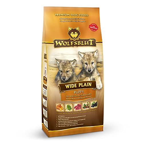 Wolfsblut - Wide Plain Puppy - 500 g - Pferd - Trockenfutter - Hundefutter - Getreidefrei von Wolfsblut