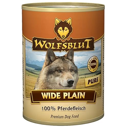 Wolfsblut - Wide Plain Pure - 6 x 395 g - Pferd Pur - Nassfutter - Hundefutter - Getreidefrei von Wolfsblut