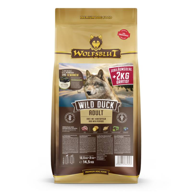 Wolfsblut | Wild Duck | Adult | 12,5 kg + 2 kg Wolfsblut | Wild Duck | Adult | 12,5 kg + 2 kg von Wolfsblut