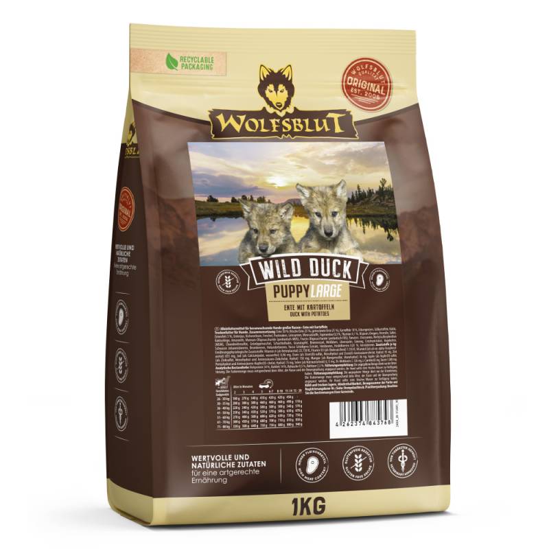 Wolfsblut | Wild Duck | Large Breed Puppy | 5 x 1 kg von Wolfsblut